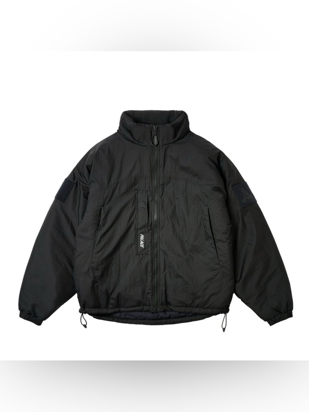Palace Soft Jacket Black FW25 - Men's Size Large Full Zip Logo Patch Warm Up